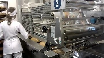 Bread packaging machine, bread wrapping machine, bread packing machine