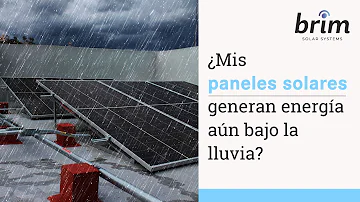 ¿Qué les pasa a los paneles solares cuando llueve?