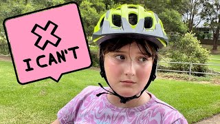 ALIYAH IS TOO SCARED TO RIDE HER BIKE!