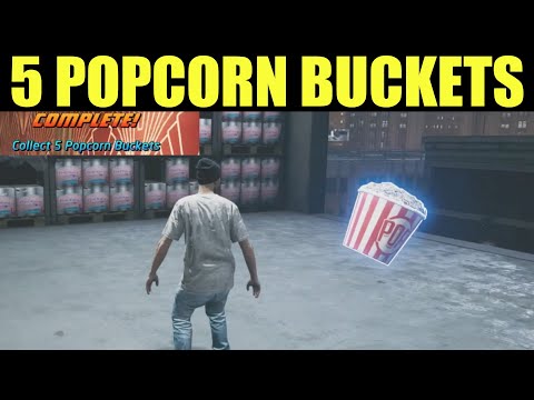 How to "Collect 5 popcorn buckets" Downtown - Tony Hawk Pro Skater ALL POPCORN BUCKET Locations