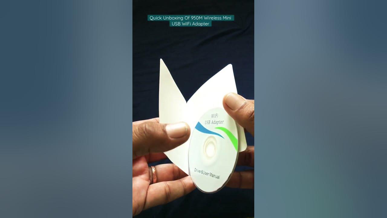 Quick unboxing of 950m wireless n mini usb wifi adapter unpackall3150