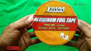 Lakban Aluminium Foil Lem Karet Butyl Rubber Penambal Atap Talang Beton Kolam Pipa Anti Air Bocor