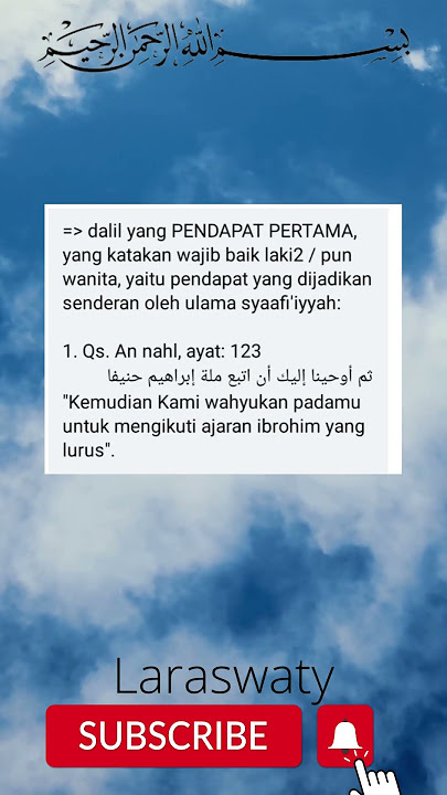 Hukum khitan atau sunat bagi laki2 & wanita, terjadi perbedaan ulama: #shortvideo #short
