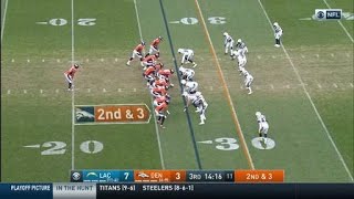 Keenum slings pass to Tim Patrick for 21 yards