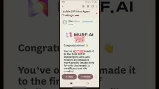 AI Agents Voice Challenge | Murf Hoodie Swags Update #shorts #ytshorts #aiagents #freeswags #murfai