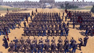 Huge Confederate Army Siege of FORT WALLS! - Men of War: Civil War Mod Battle Simulator