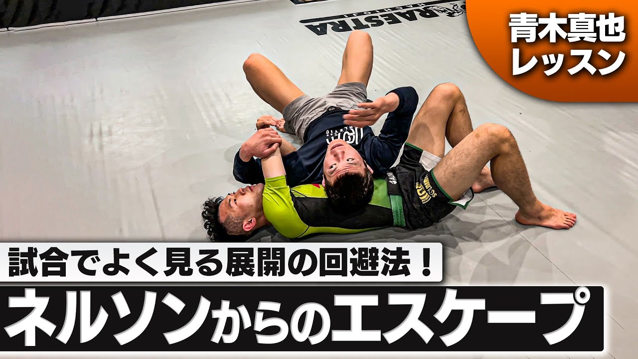 青木真也クラス・試合でよくある展開の回避法【ネルソンからのエスケープ】