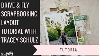 Male scrapbooking layout with Tracey Schulz