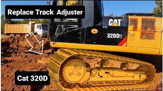 How to repair Excavator track chain || Amazing  Technique Repairing Cat Excavator Track Chain