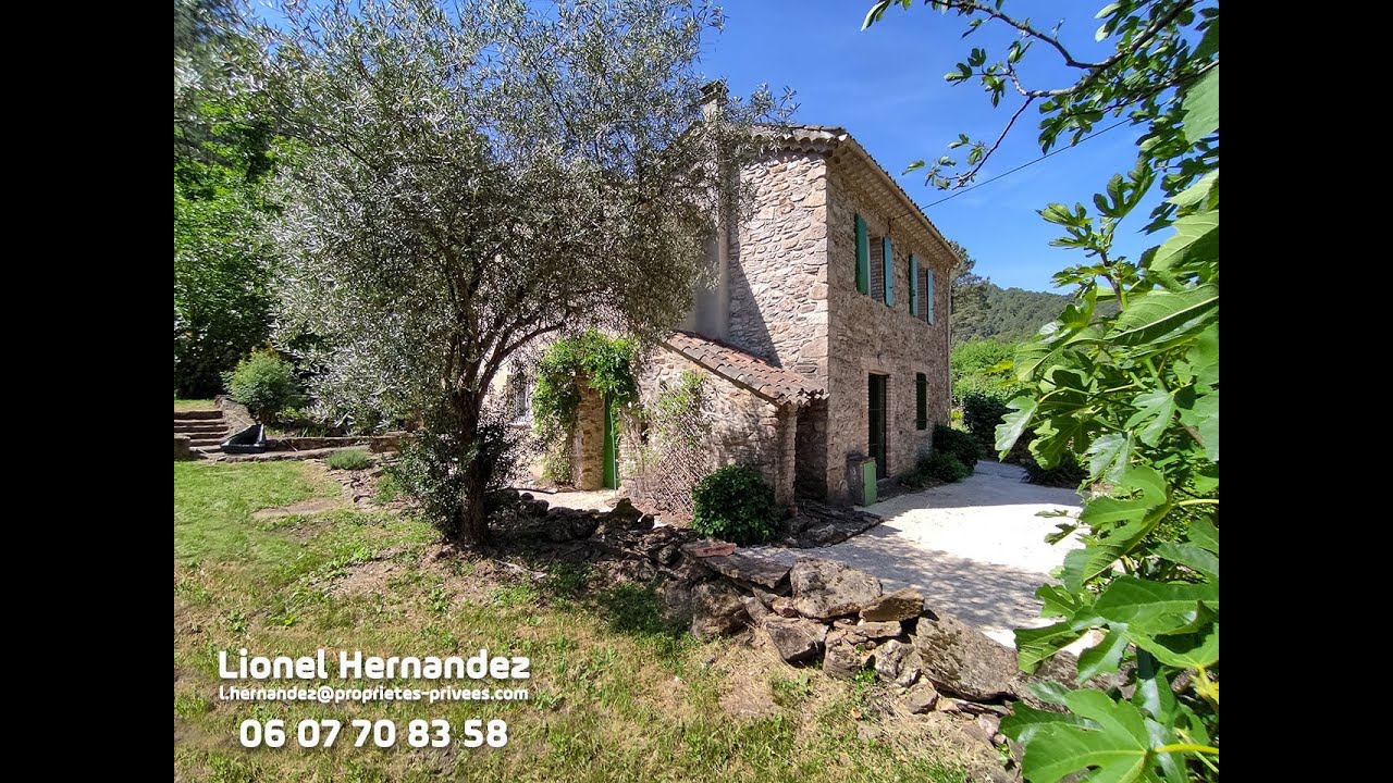 Vidéo de présentation d'un mas en pierre de 106m² sur Le Martinet (30960)