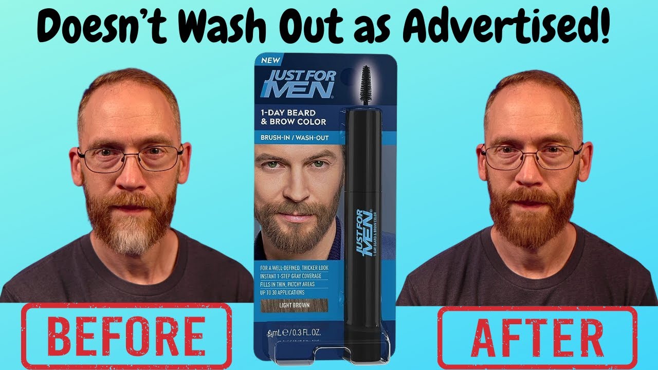 Just For Men Before And After Just For Men 1-Day Beard and Brow Color Review - YouTube