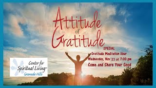 "Attitude of Gratitude" Rev. Dr. Michael McMorrow
