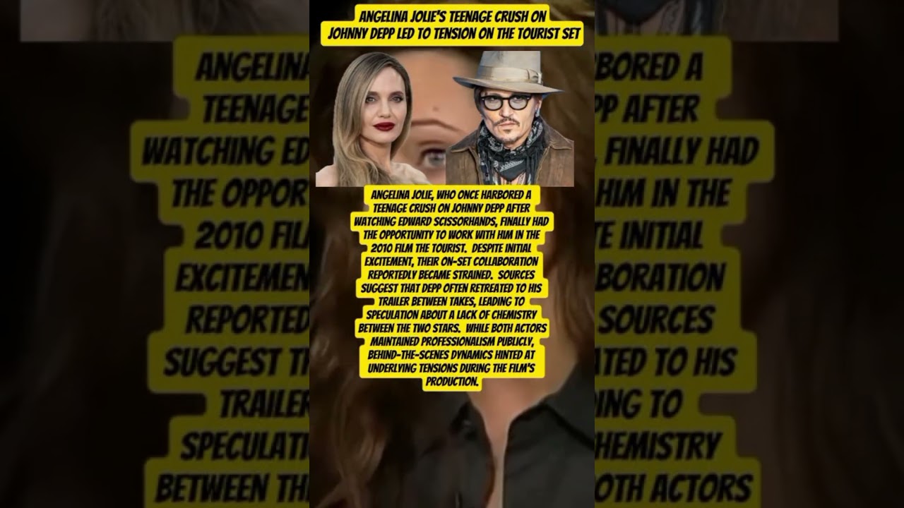 Watch Angelina Jolie's Teenage Crush on Johnny Depp Led to Tension on The Tourist Set on YouTube Watch Angelina Jolie's Teenage Crush on Johnny Depp Led to Tension on The Tourist Set on YouTube