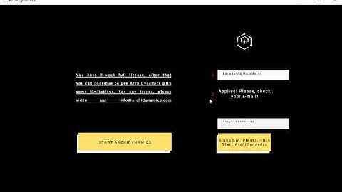 How to register to Archidynamics?