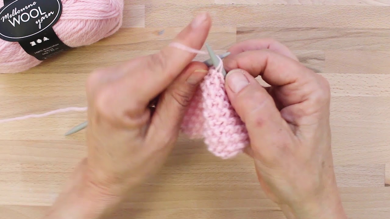 How to knit Seed Stitch Pattern - YouTube