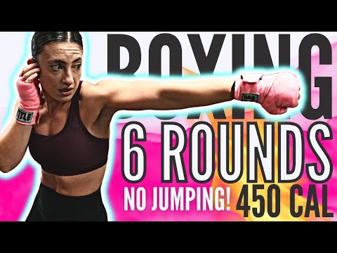 INTENSE 25 Min SHADOW BOXING Workout 450 Cals LOW IMPACT SYLVIA NASSER 