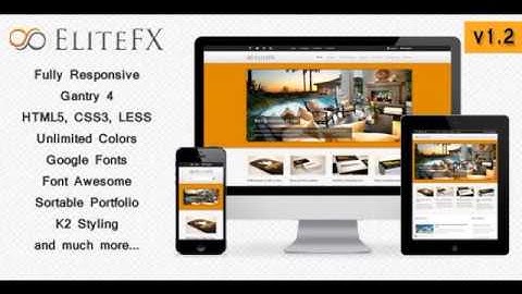 Preview EliteFX - Fully Responsive Joomla Template Corpora