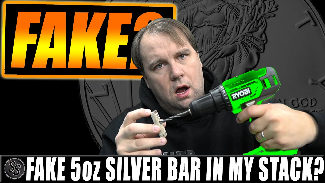 Я нашел ПОДДЕЛЬНЫЙ серебряный слиток весом в 5 унций в своей стопке?!?