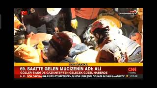 69 Saat Sonra Ali Enkaz Altından Çıkarıldı