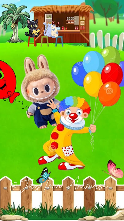 Labubu merebut balon #kartun #animasi #short #labubu