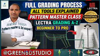 Lectra Pattern Grading Full Tutorial part-01 | Create Perfect Size Grades