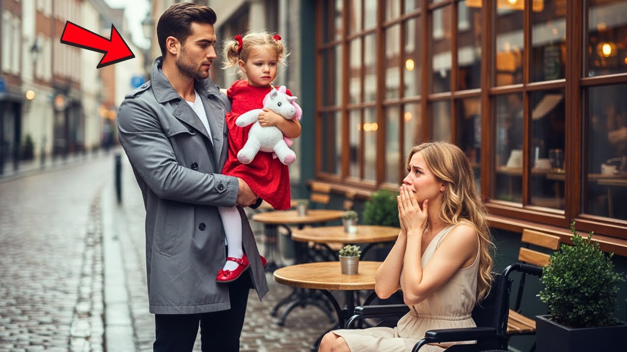 Disabled Woman Abandoned at Café on Date—Until a Millionaire CEO and His Little Girl Approached…