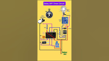 ⏳ Delay OFF Timer Circuit using 555 Timer | Auto OFF Relay Timer | DIY Electronics Project #diy
