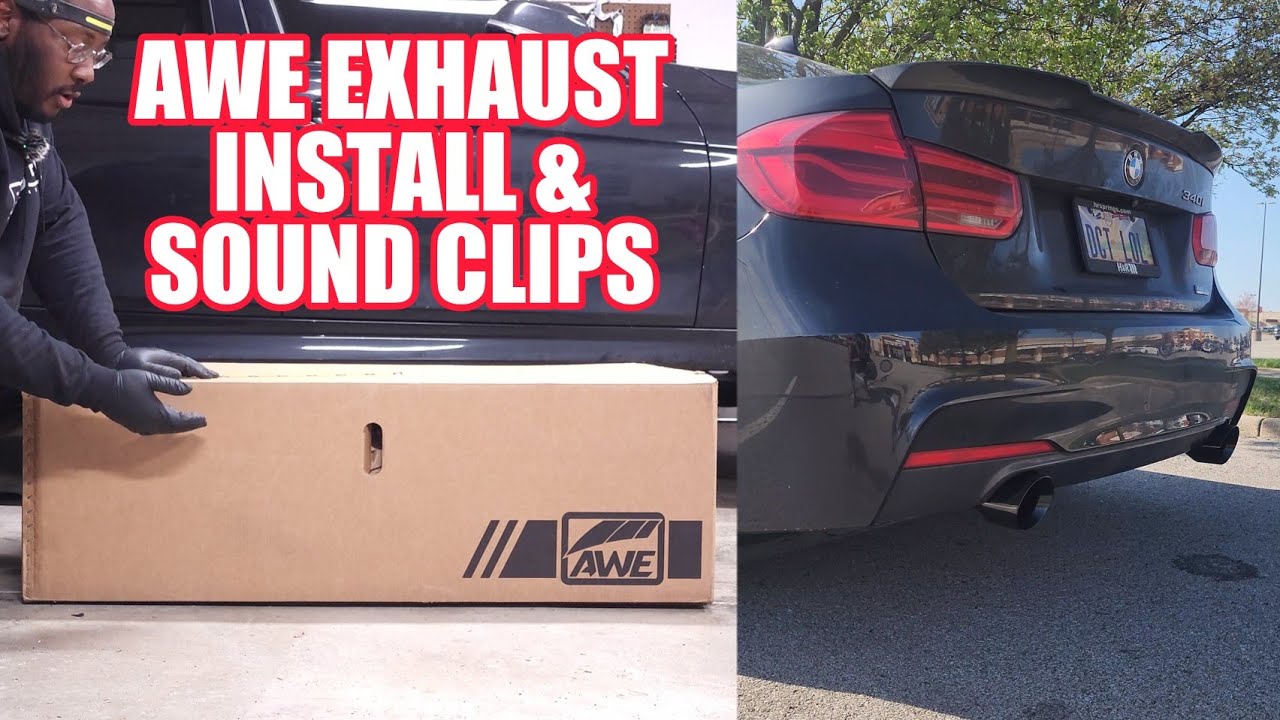 Fixing My Copart 340i Exhaust Problems AWE Install YouTube