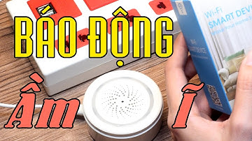 Còi báo động Wifi thông minh Tuya cảm biến nhiệt độ, độ ẩm 3 trong 1