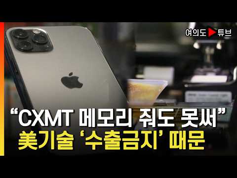 [여의도튜브] 애플, 모듈개발위해 'CXMT와 협력 제한' 속타 / 머니투데이방송