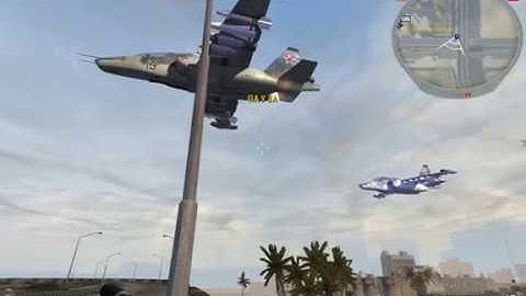Battlefield 2: The effect of the flight of Russian aircraft