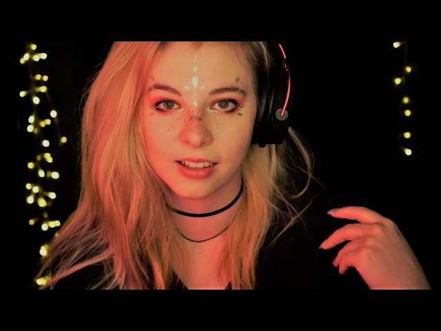ASMR | soft whispering you to sleep - ramble, fluffy blue yeti