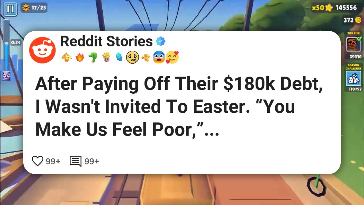 После того, как мы погасили их долг в 180 тысяч долларов, меня не пригласили на Пасху. «Вы застав...