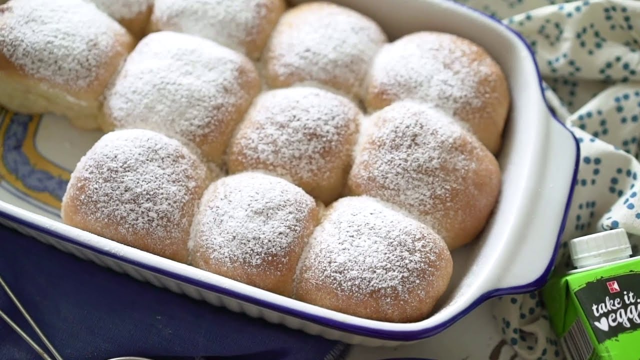 Vegan kysnuté buchty s tvarohom #Slovegán