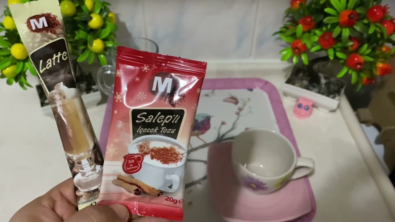 latte #salep /Migros marketten aldığımız LATTE ve SALEP'Lİ İÇECEK TOZU  denedik ve biz beğendik🙋‍♀️ - YouTube