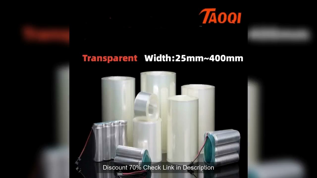 1~20M Transparent Battery Wrap Width 25mm~400mm Insulated Protection Cover Film Skin PVC Heat Shrink