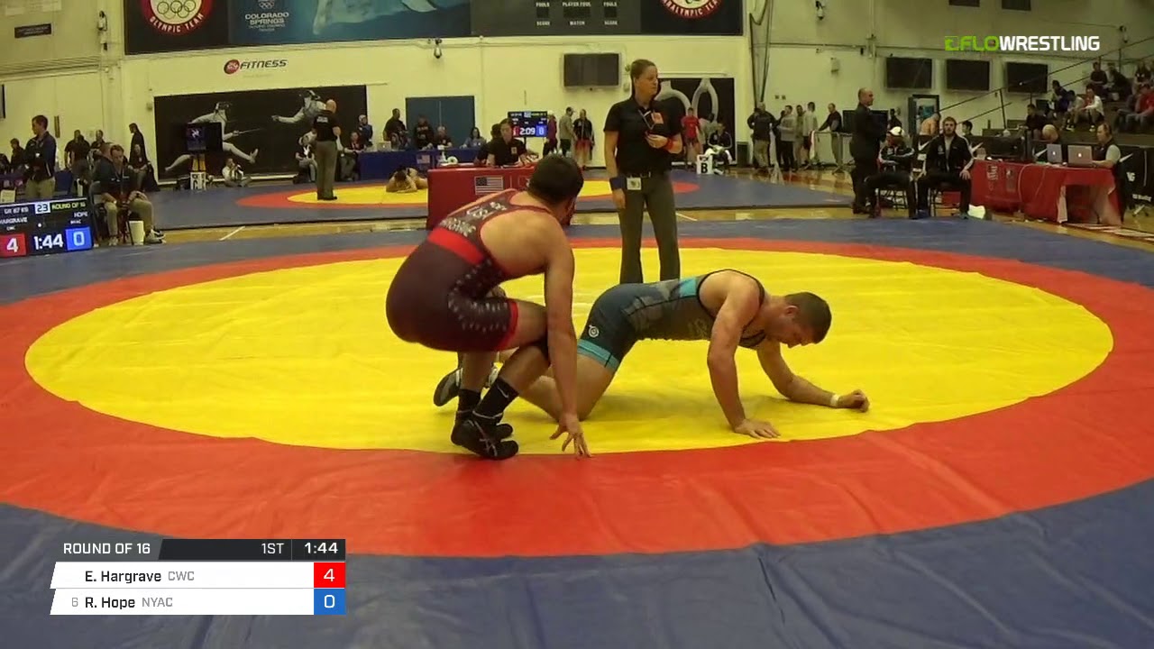 Greco-Roman 87 Round of 16 - Easton Hargrave (CWC) vs. Ryan Hope (NYAC)