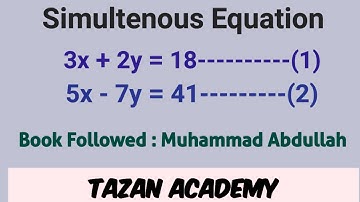 class 11th Simultenous Equation Question No 8.1, 8.2, 8.3 by Muhammad Abdullah for I Com Part 01