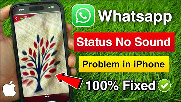 How To Fix Whatsapp Status No Sound Problem in iPhone | Whatsapp Status No Sound Problem iPhone
