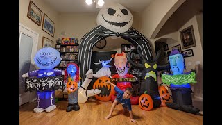 2022 Nightmare Before Christmas Inflatables - Sally, Zero, Lock, Shock and Barrel