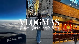 VLOGMAS DAY 5: New York Vlog Part 4| Airport Vibes, Sunset, Clouds, Plane Montage| Keeping It Kendra