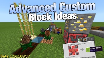 Advanced Custom Block Ideas for the Minecraft Bedrock Edition Beta!