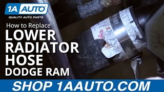 How to Replace Lower Radiator Hose 02-08 Dodge Ram