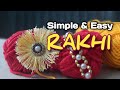 2 beautiful and Easy Homemade Rakhis | Simple and easy Rakhi at home | Homemade Rakhi | Veenu Vlogs