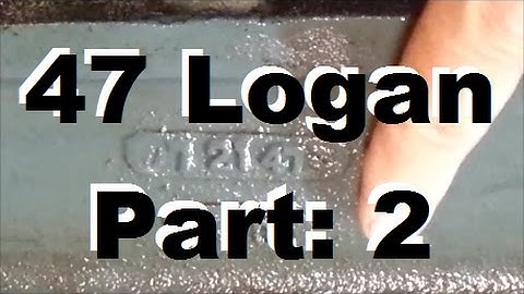 1947 Wards Logan Lathe Part: 2 Stand & Gears Crafted Channel