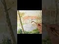 #Shorts Landscape Watercolor- A house on the river (wet-in-wet. Arches rough)NAMIL ART