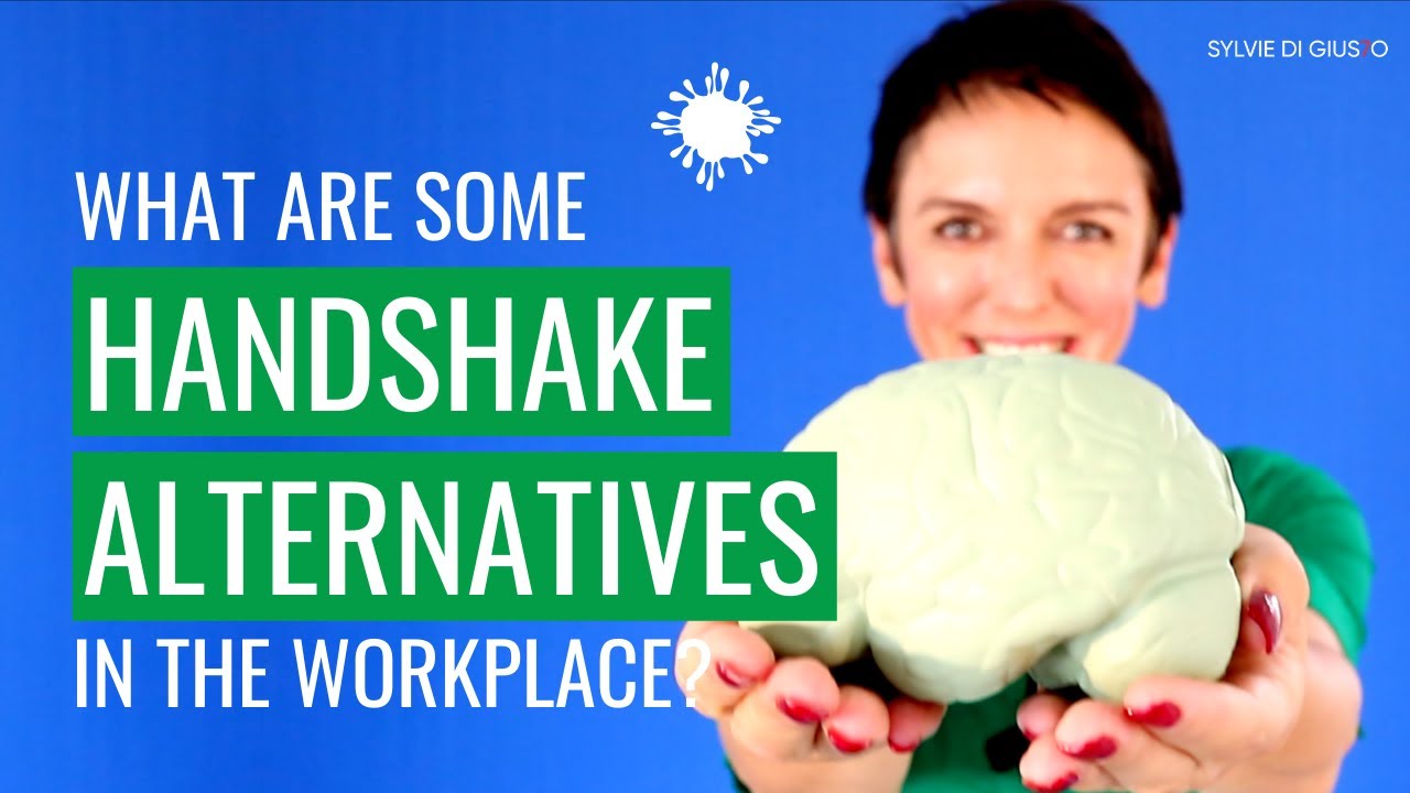 What are alternatives to shaking hands at work or with clients