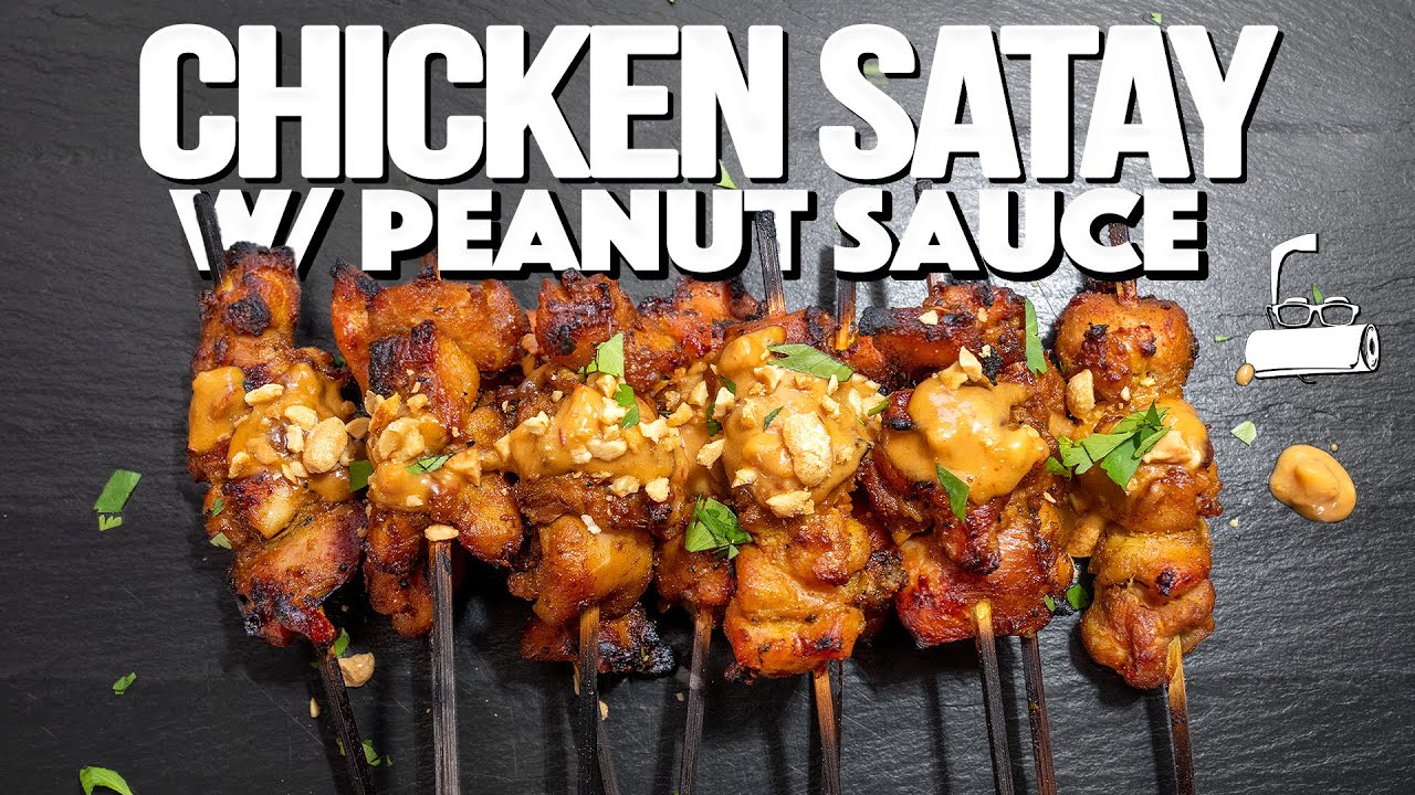 CHICKEN SATAY WITH PEANUT SAUCE B/C WE JUST GOT BACK FROM SINGAPORE! SAM THE COOKING GUY YouTube