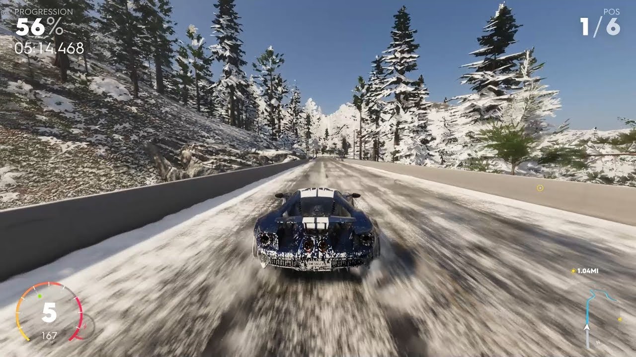 The Crew 2 - Fully Upgraded 315mph 2017 Ford GT Snow Race Gameplay + Perfect Tuning
