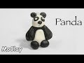 Polymer clay Panda charm tutorial - DIY